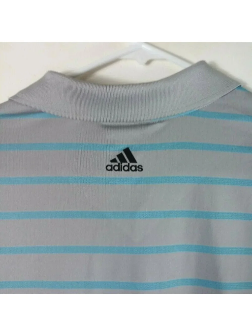 Adidas ClimaCool CoolMax Striped Polo Shirt Mens M NEW Gray Golf Gorpcore Dad